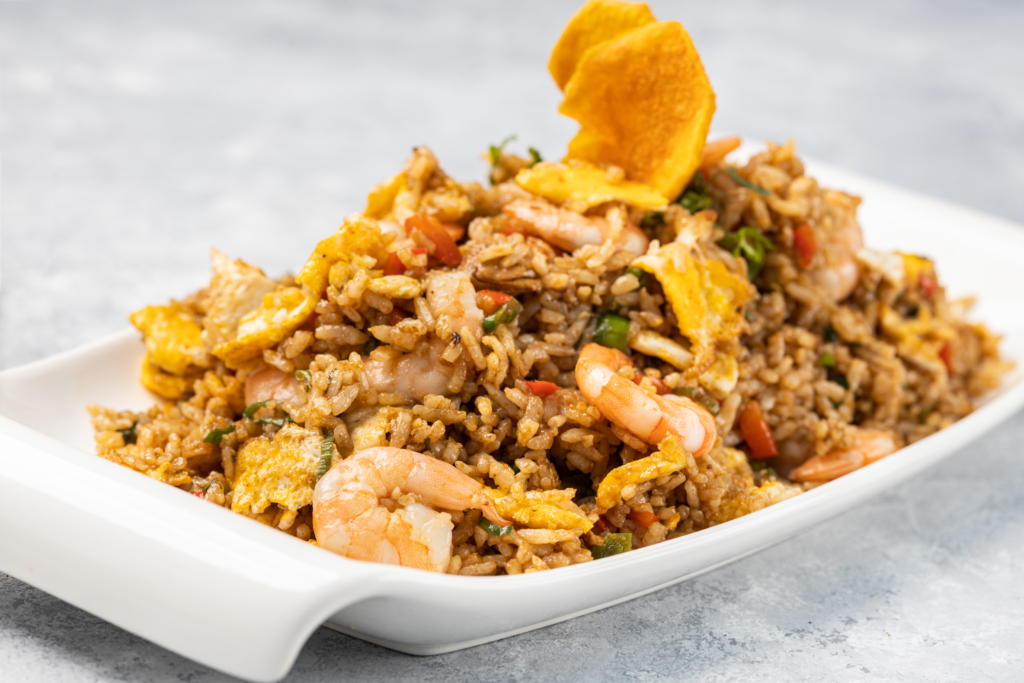 chicken and shrimp fried rice